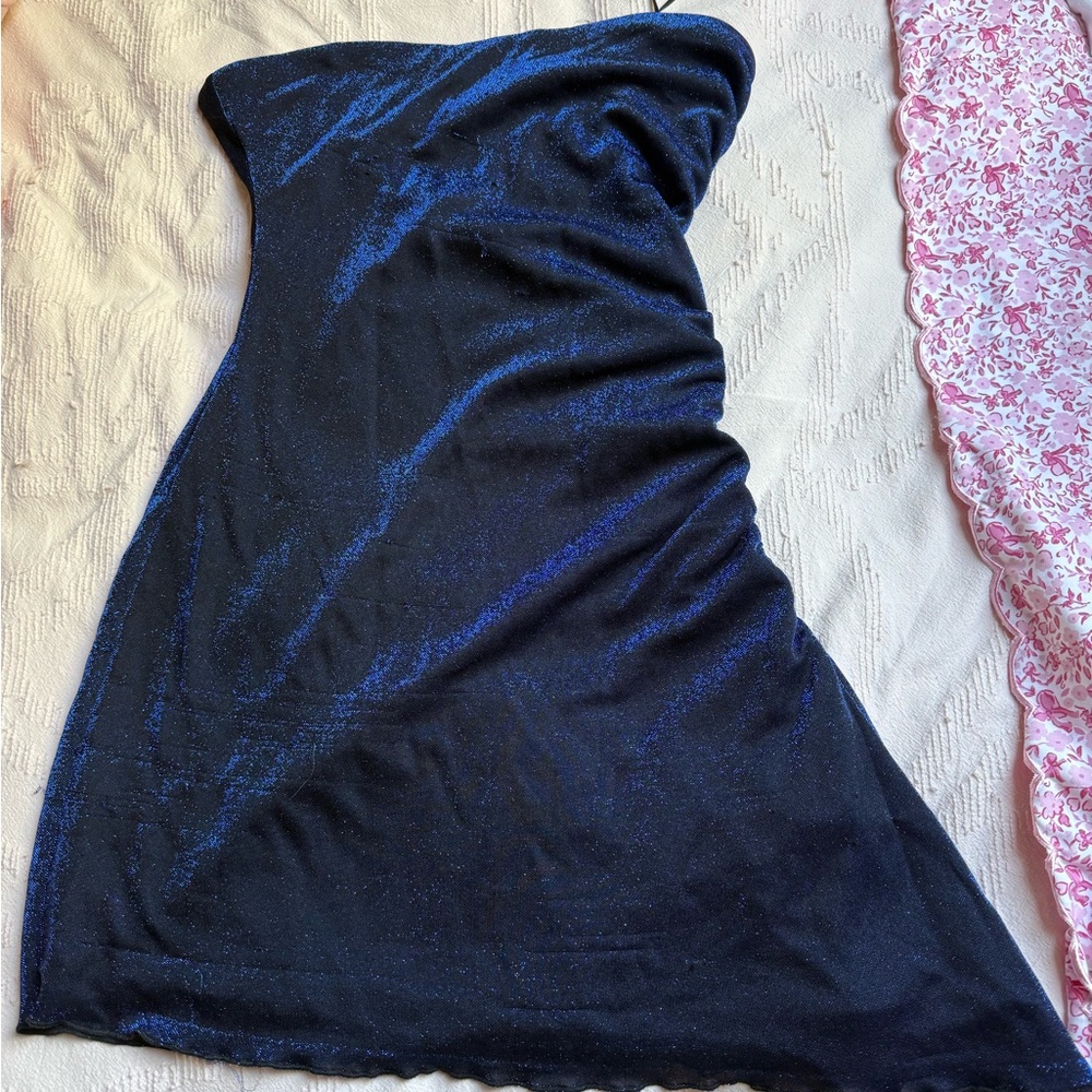Princess Polly Black and Blue Mini Dress